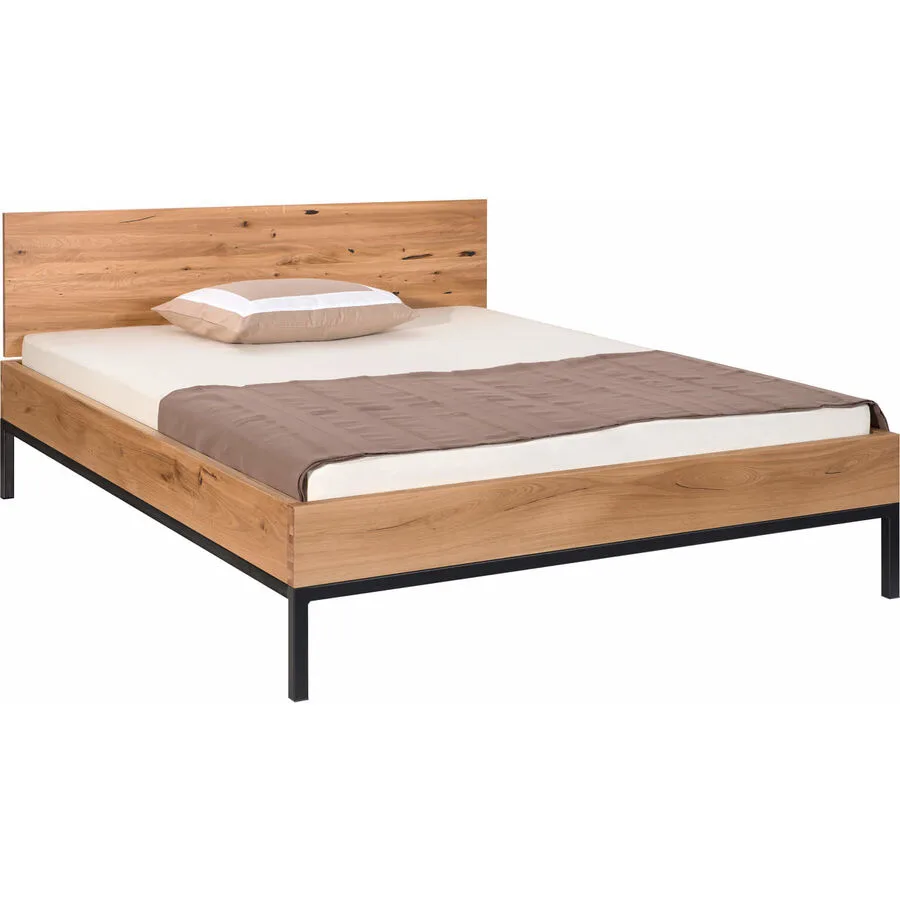 Bett Holz Werk natur geölt Holz Massivholz 160 x 200 cm