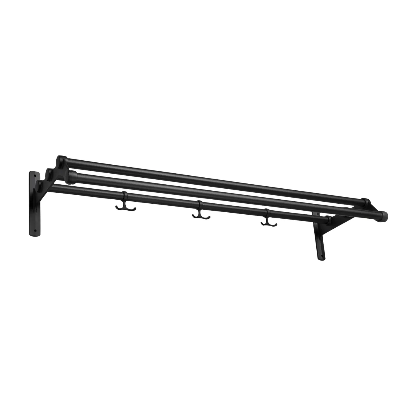 Essem Design Nostalgi 291 Hutablage 100cm Schwarz-schwarz