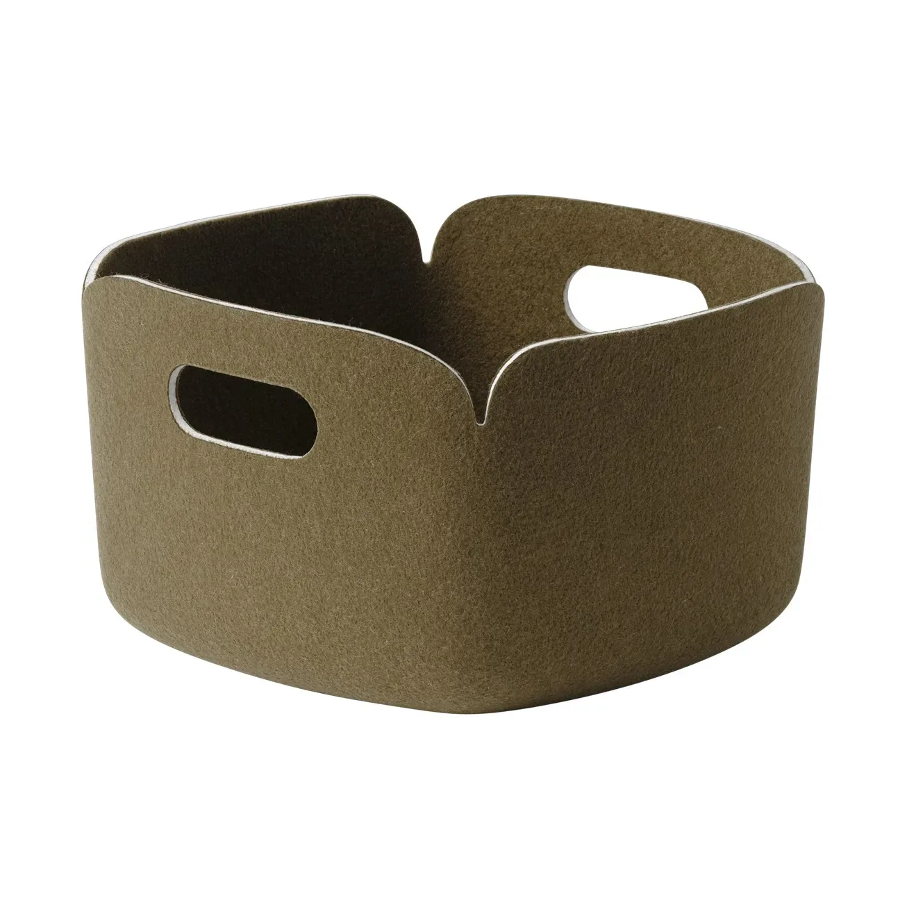 Muuto Restore Aufbewahrungskorb 28x28 cm Brown green