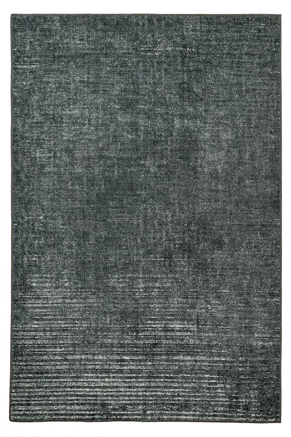Flatvevd teppe - Elarion (svart) (Størrelse: 230 x 340 cm)