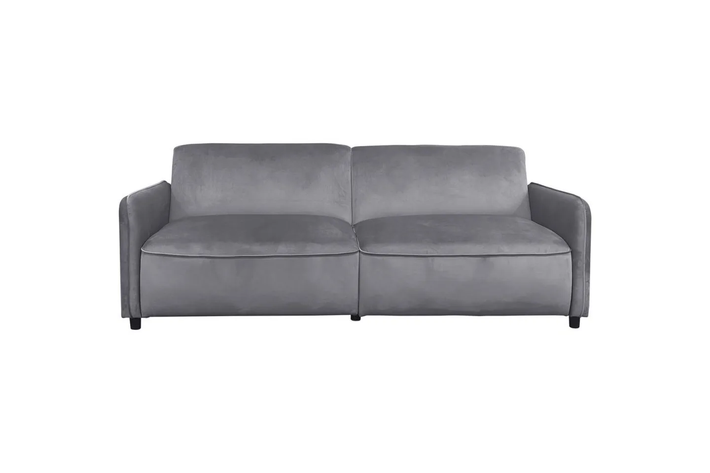 Bäddsoffa utan divan & schäslong Loft24 Bäddsoffa Loft24 Alicia Grey Velvet -