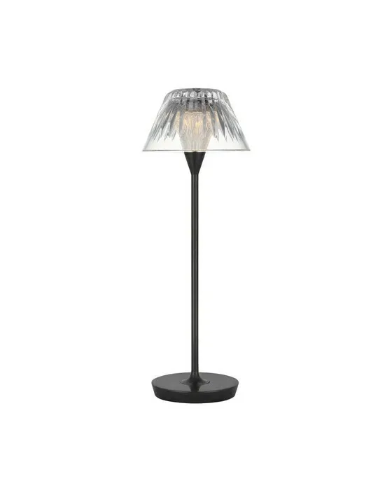 Blaze 16" Rechargeable Table Lamp Bronze/Clear Crystal