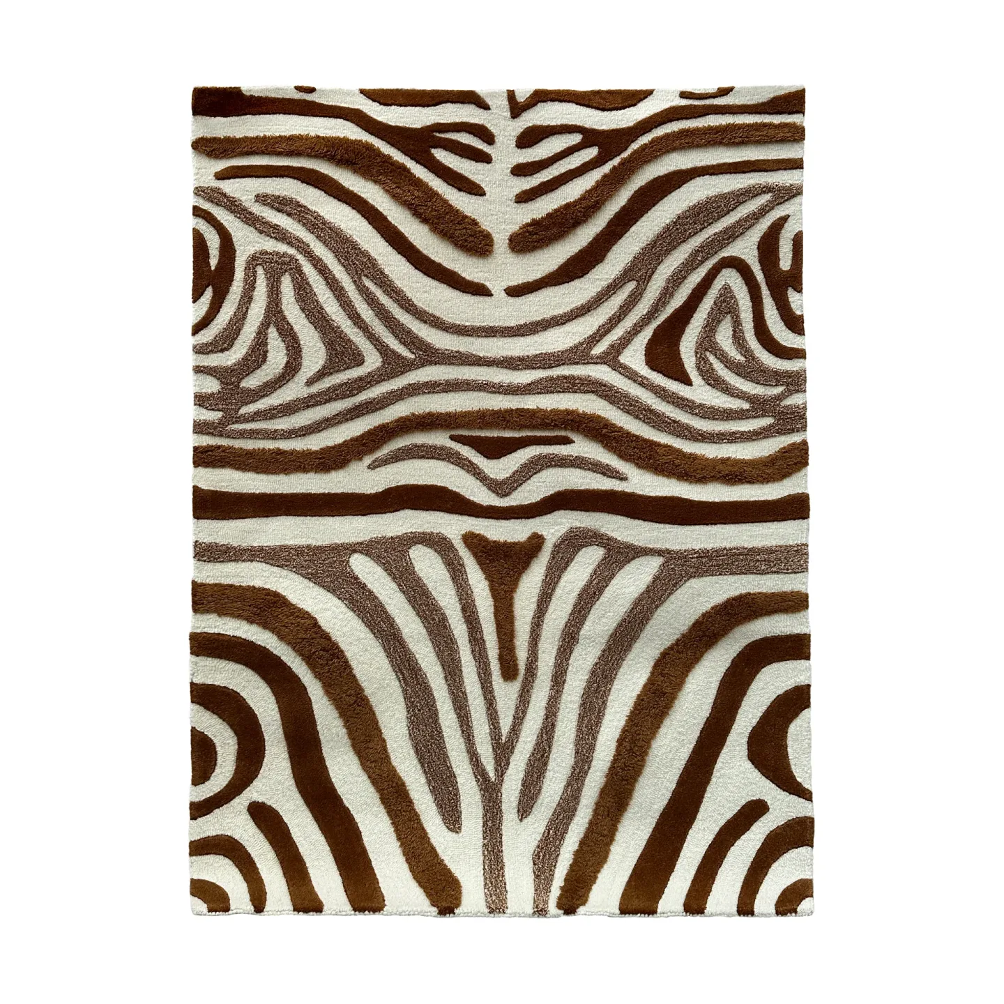 Tinted Jepson Wollteppich 130x180 cm Brown-off white