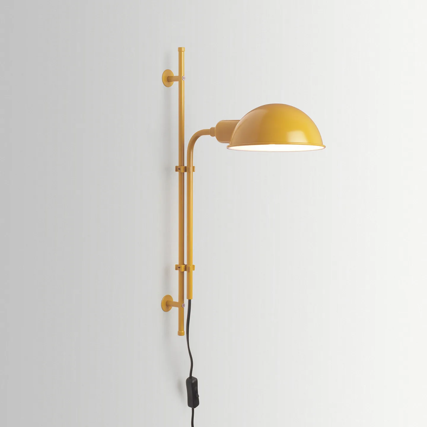 Funiculi Væglampe Mustard - Marset Funiculí A - Stue - Design - Metal - Med én lyskilde