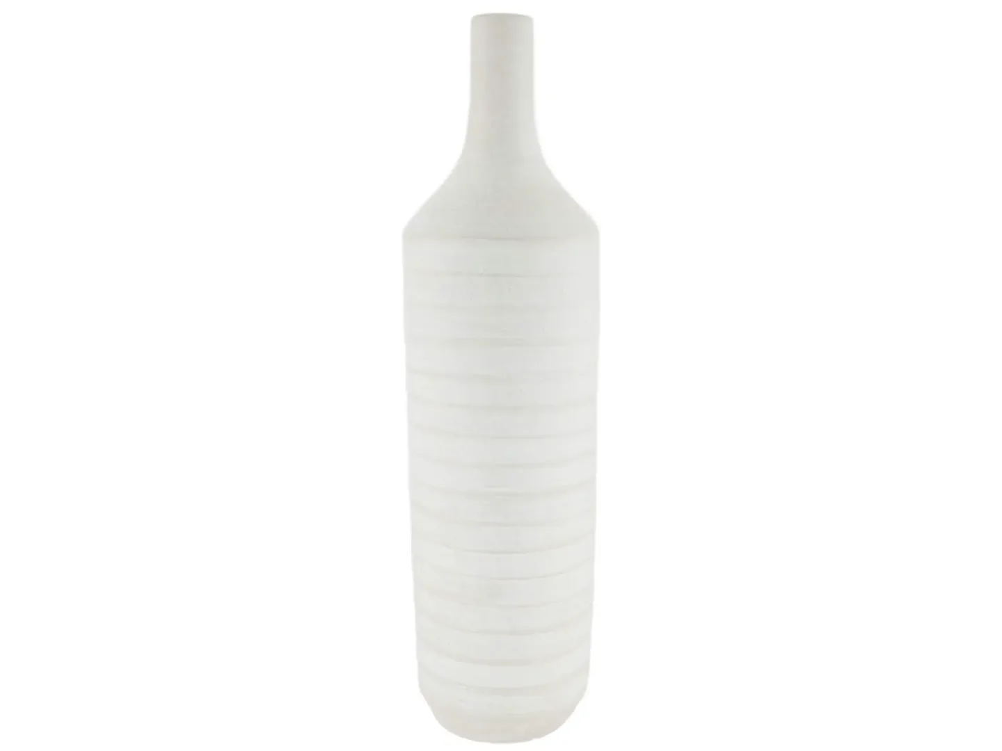 Decofinder Flasche Terracotta Weiss H: 53 cm | Schubiger Möbel