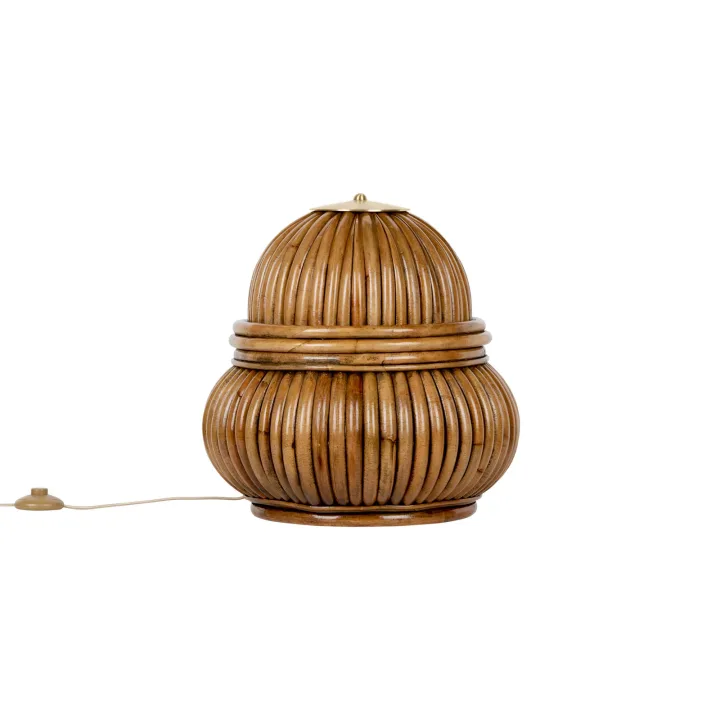 Bohemian 72 Stehleuchte - GUBI - Wohnzimmer - Design - Holz - Rund