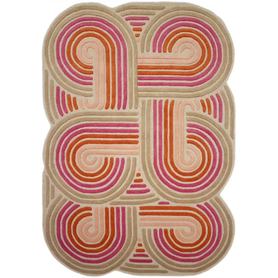 Teppich Salida Rosa 100% Wolle 200 x 300 cm