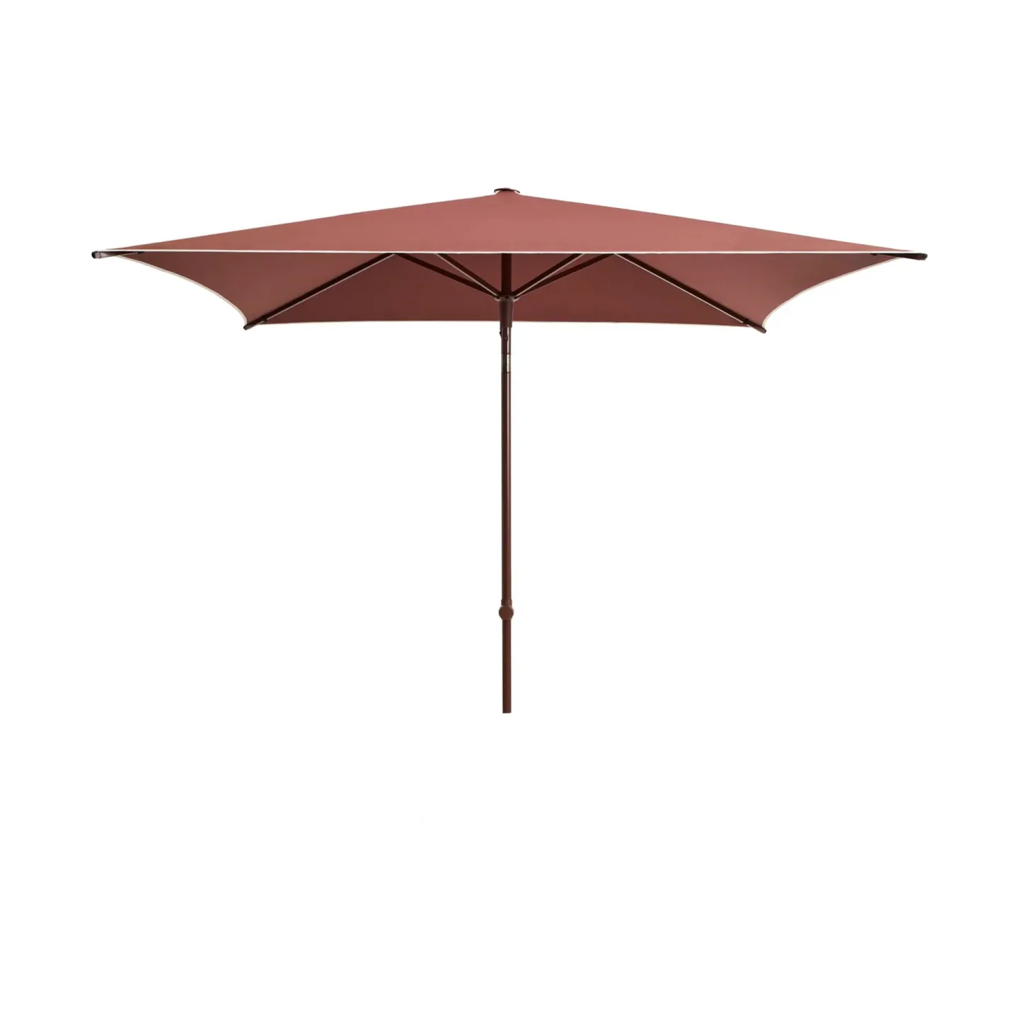 HAY Terrazza Square parasoll Off white-burgundy