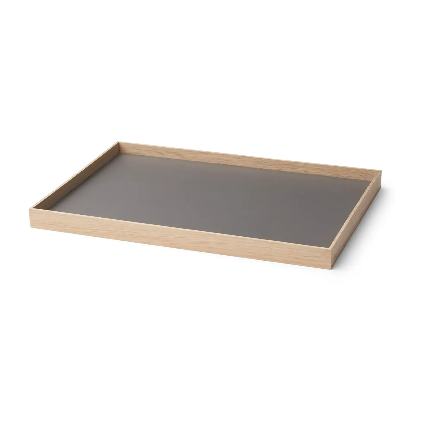 Gejst Frame bricka medium 23x34 cm Ek-ljusgrå
