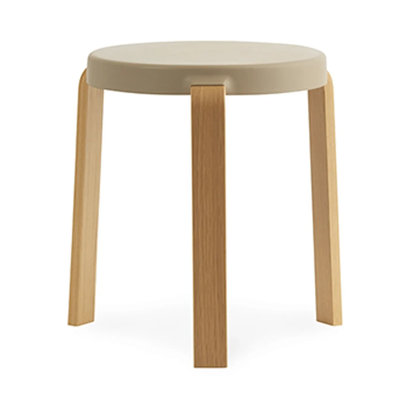 Normann Copenhagen Tap Hocker Sand, Eichenholzbeine