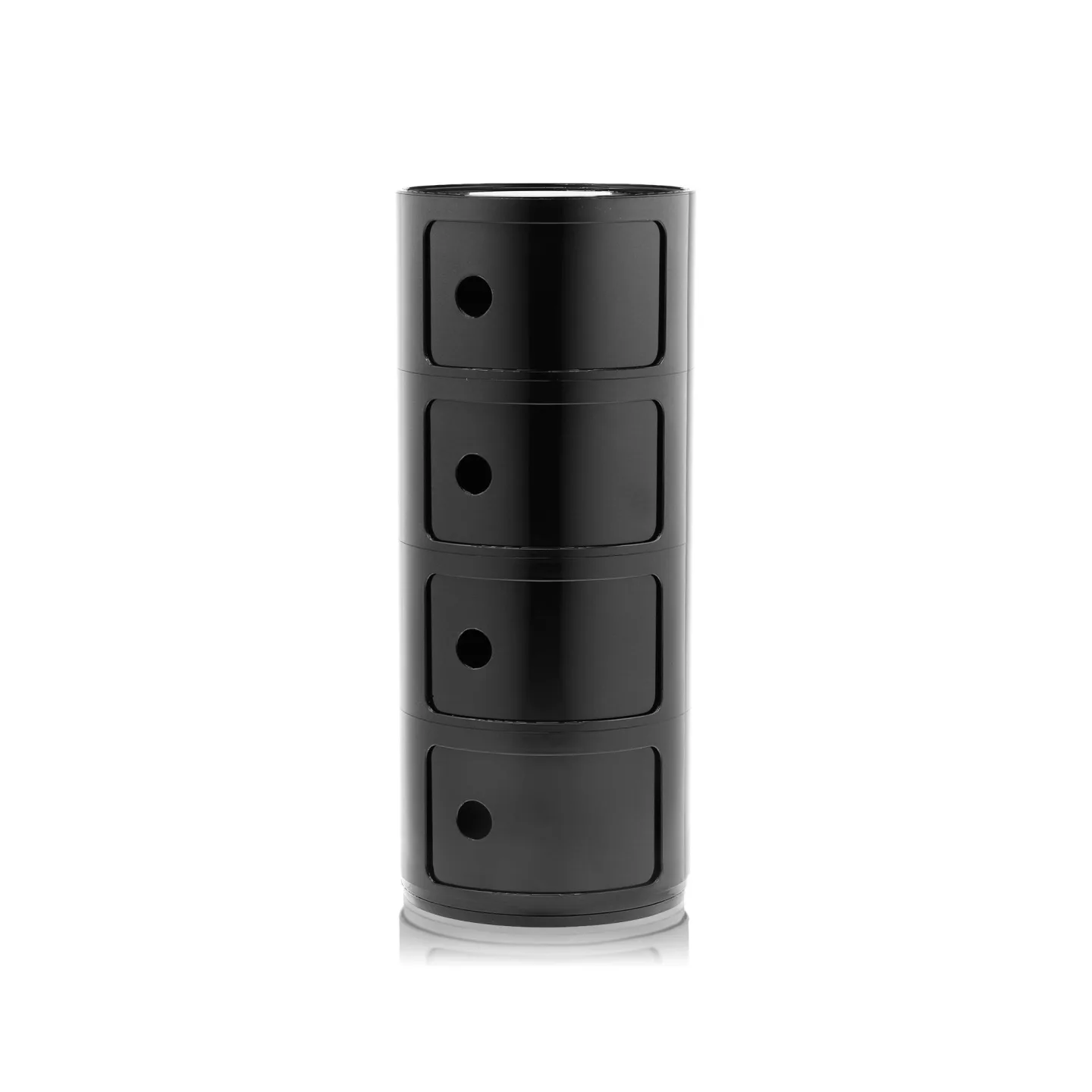 Kartell - Componibili 4 - Black - Hurtsar - Anna Castelli Ferrieri - Svart - Plast