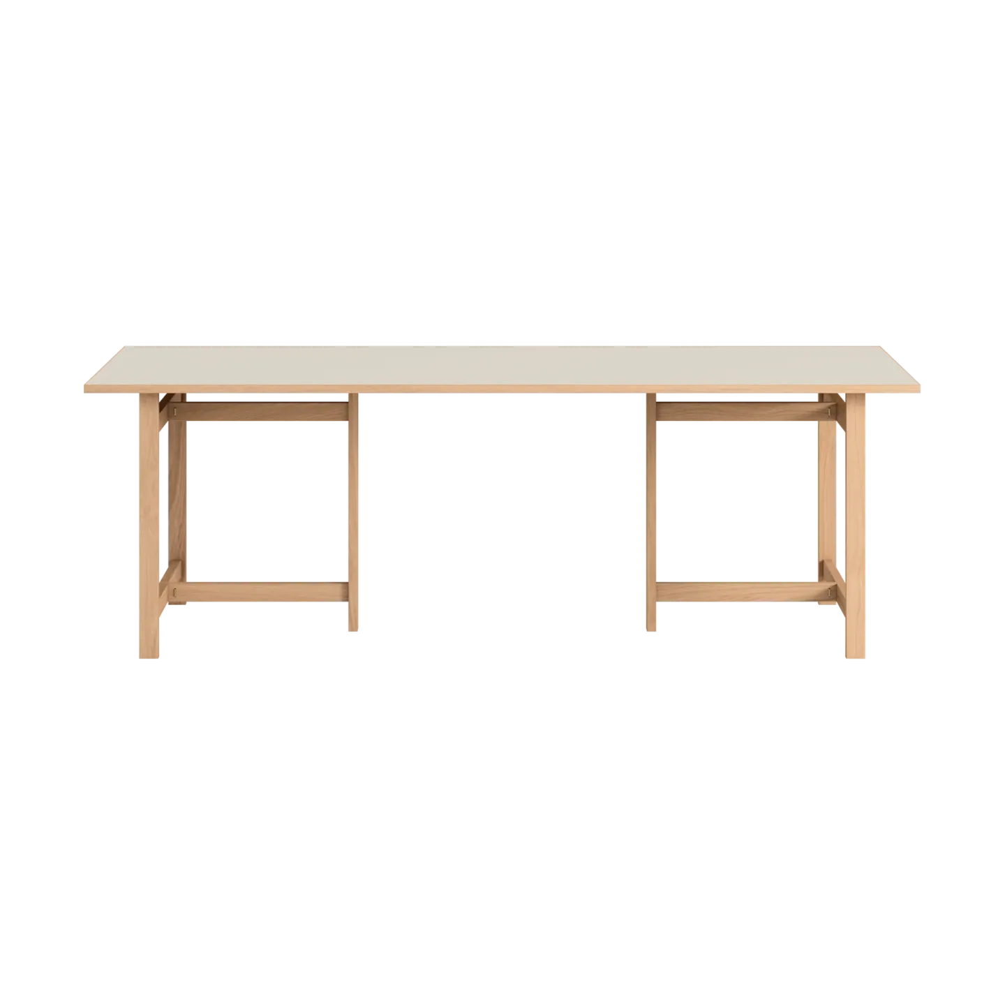 MOEBE Moebe rechteckiger Esstisch Light grey, 220x90 cm