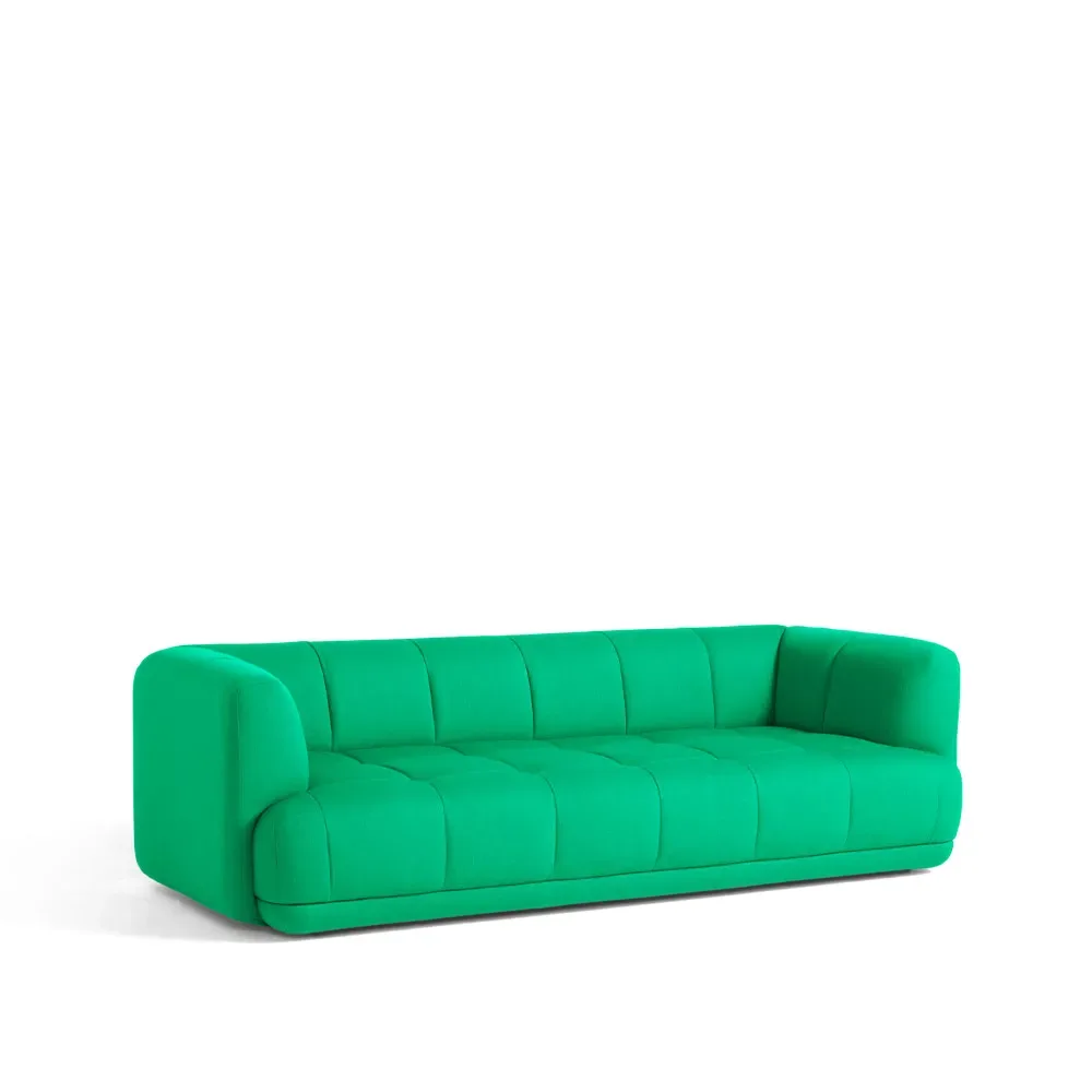 HAY Quilton 3-Sitzer Sofa Stoff Vidar 932 grün