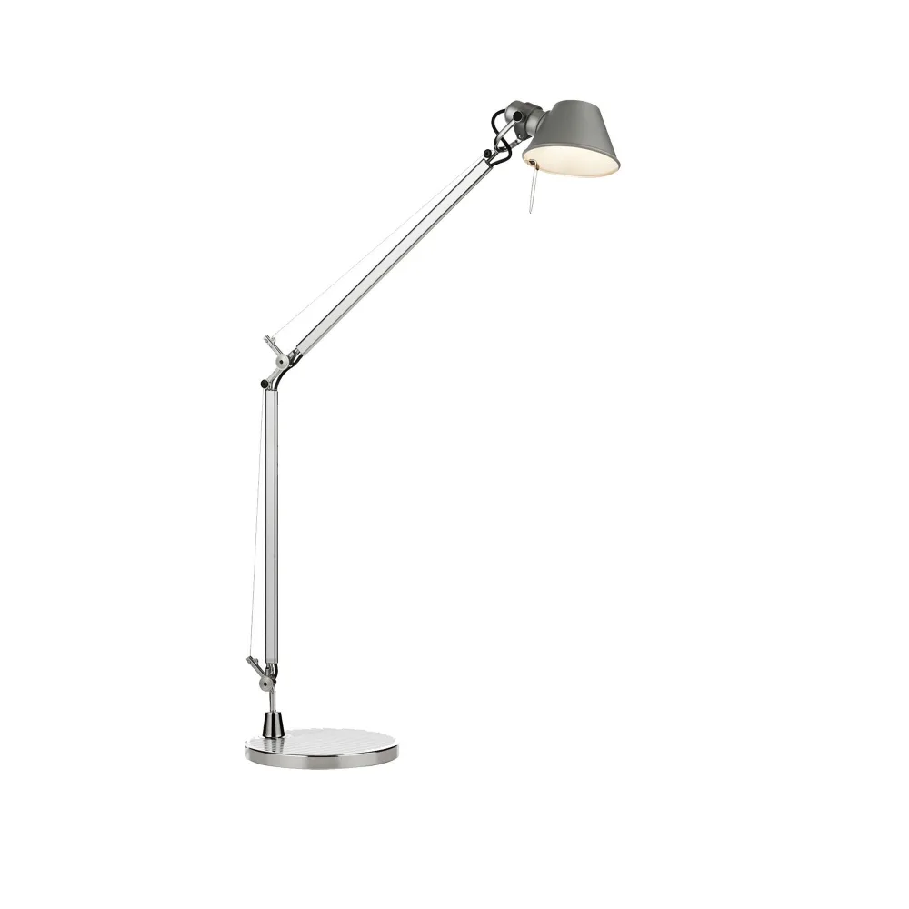 Artemide - Tolomeo Midi LED Skrivbordslampa, Aluminium - Skrivbordslampor - Giancarlo Fassina,Michele De Lucchi - Silver