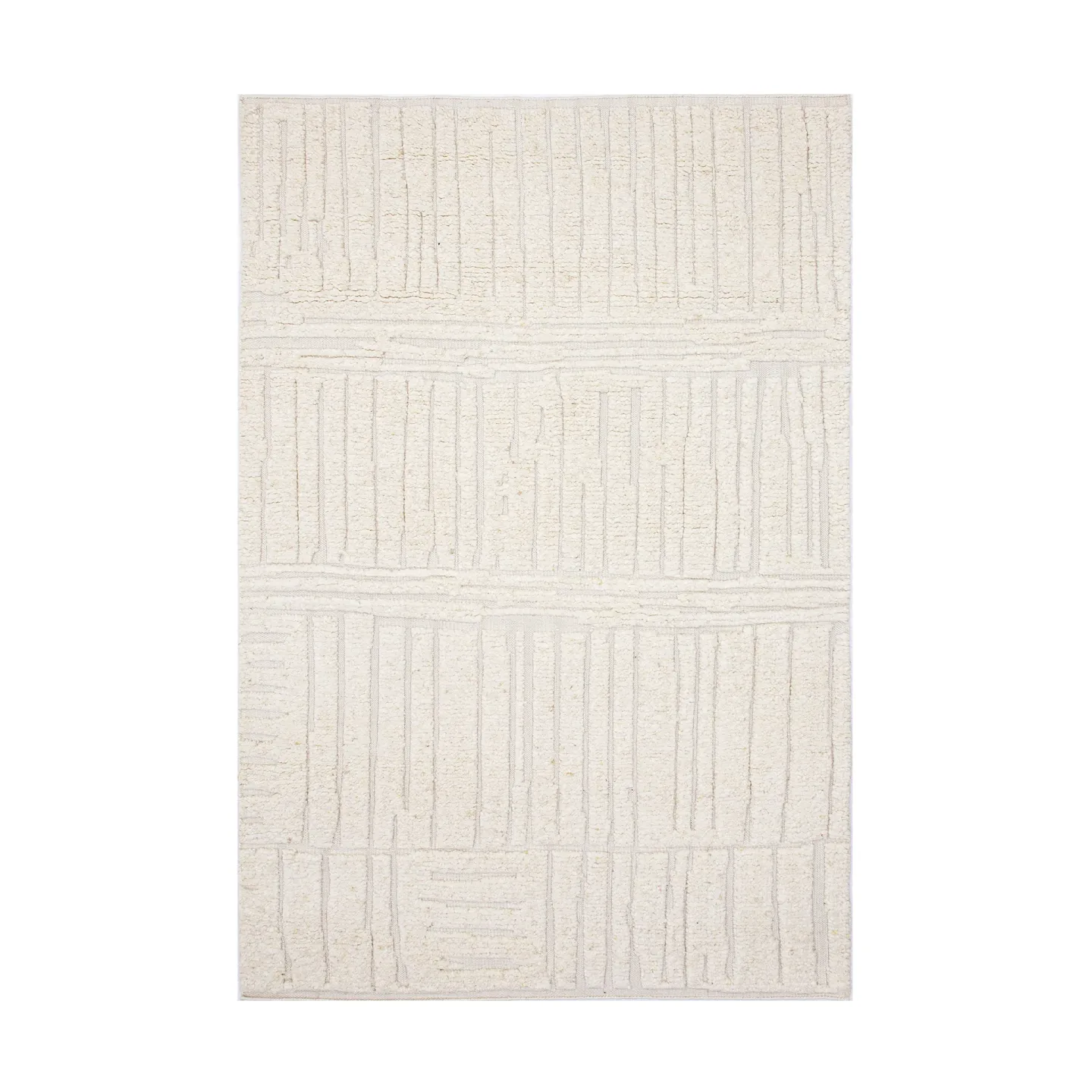 Tell Me More Sandnes Wollteppich White, 170x240 cm