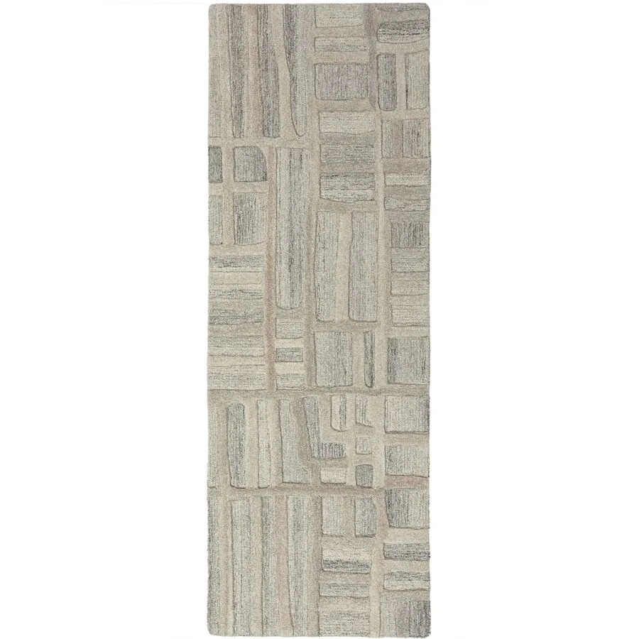 Teppich Elmora Natur 100% Wolle 80 x 300 cm