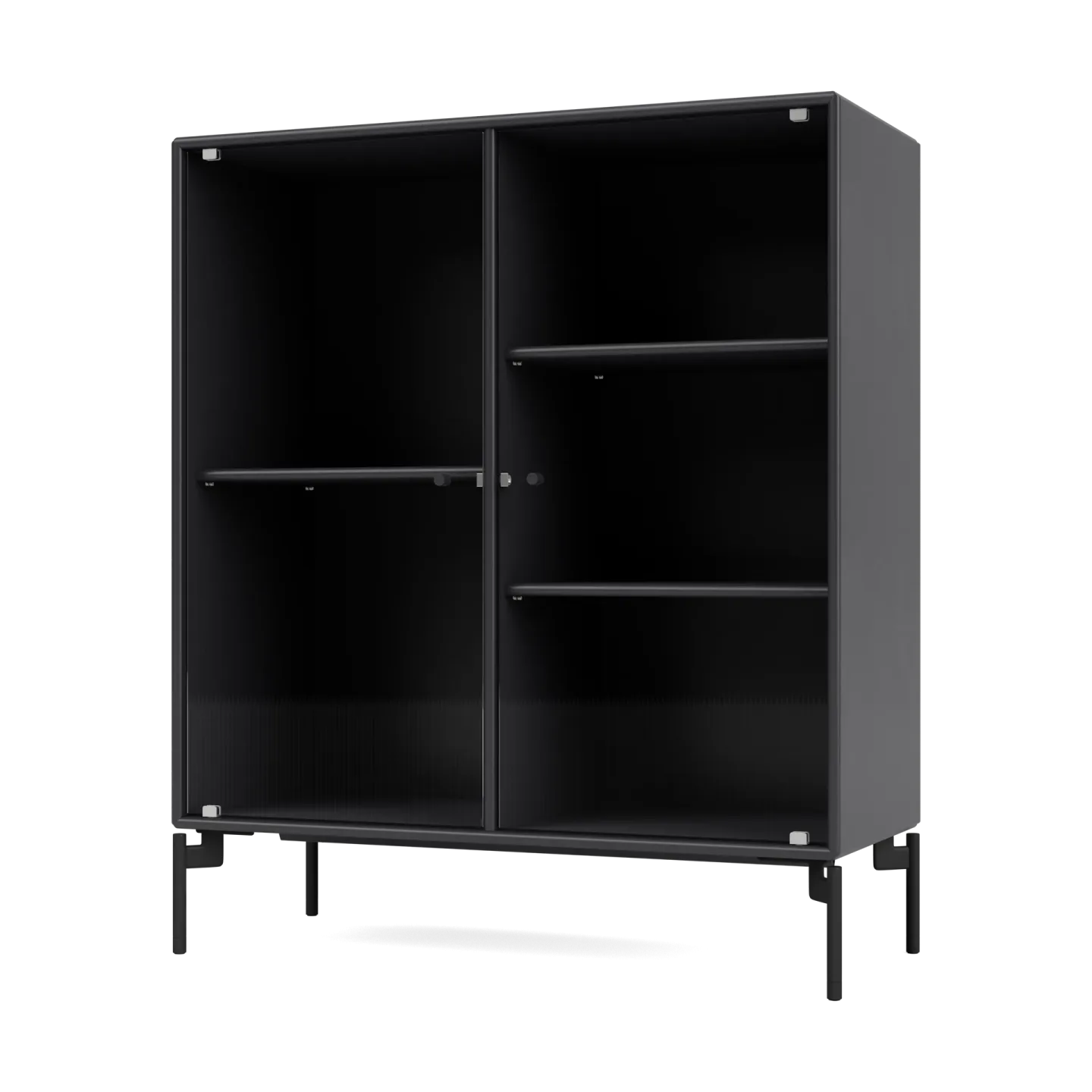 Montana Ripple II Vitrinenschrank 69,6x82,2x30 cm Anthracite-Beine black