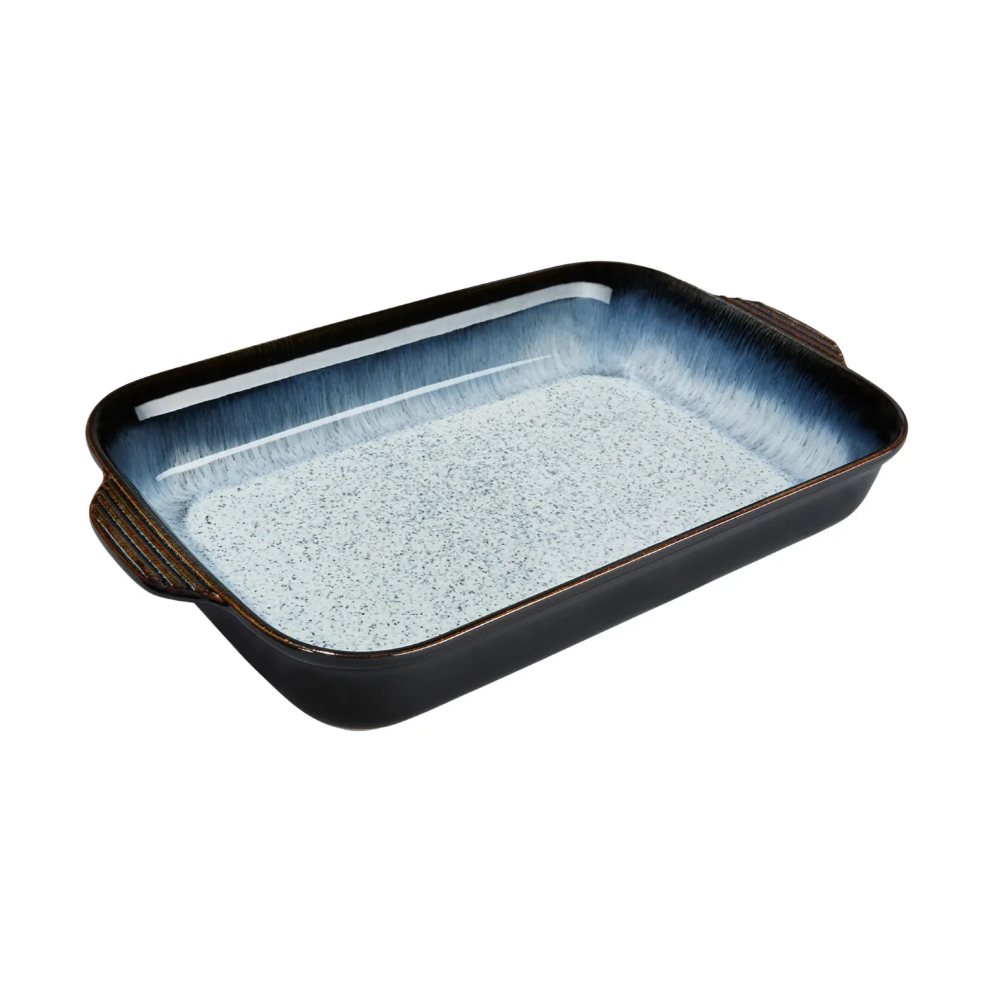 Denby Halo Auflaufform Schwarz-blau, Large, rechteckig