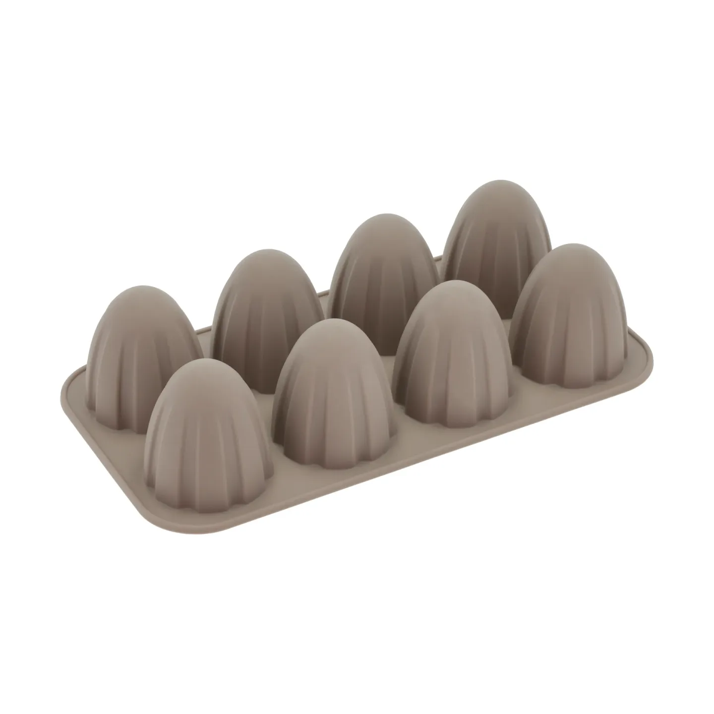 Blomsterbergs Blomsterbergs Silikon-Muffinform mit Halbkugeln Latte