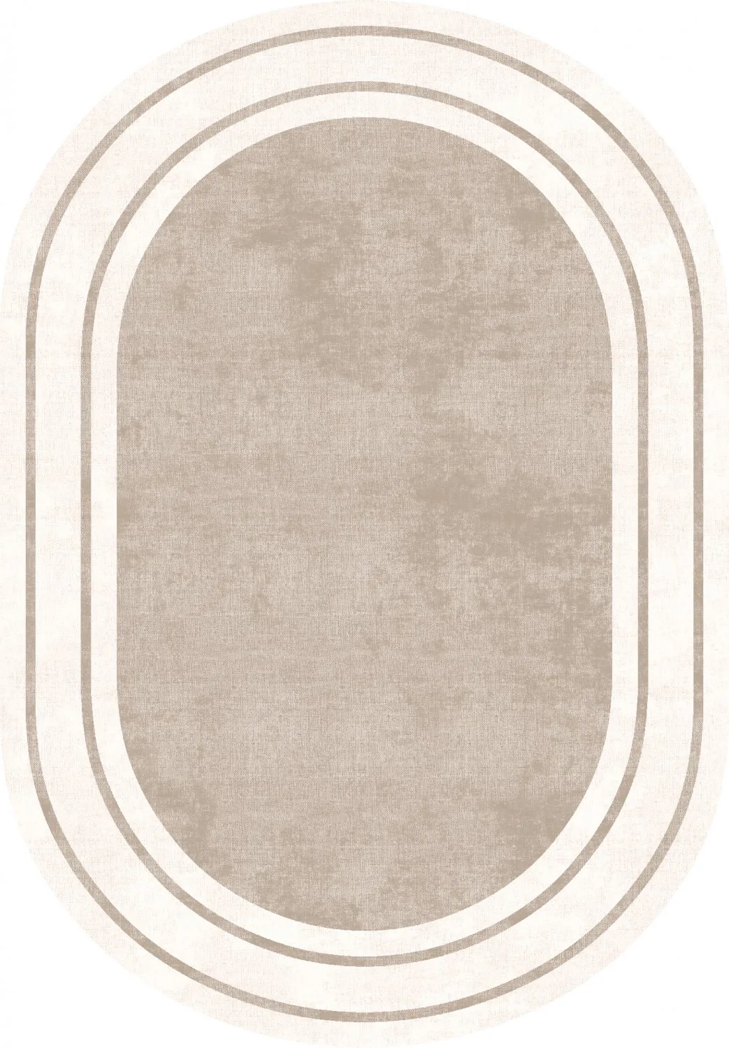 Ovalt teppe - Josie (beige) (Størrelse: 130 x 190 cm)