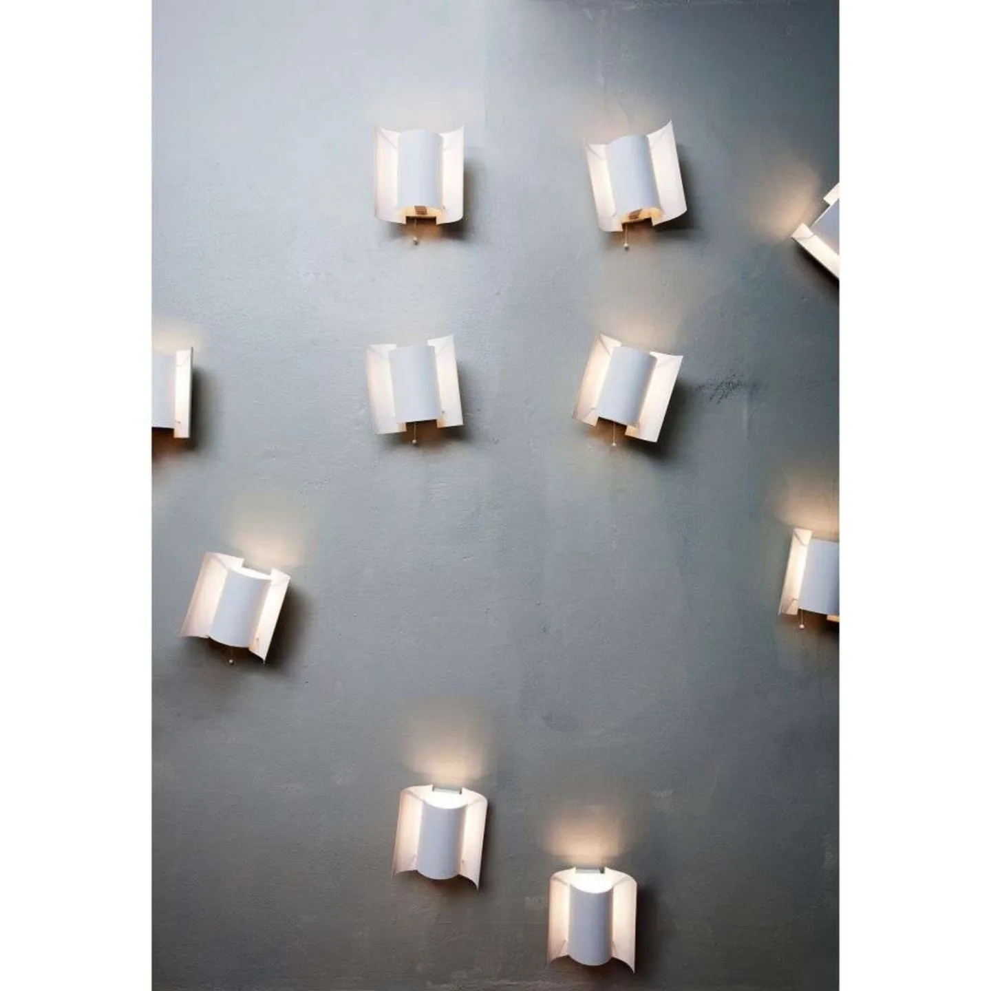 Butterfly Wandleuchte Matt White - Northern - Wohnzimmer - Metall