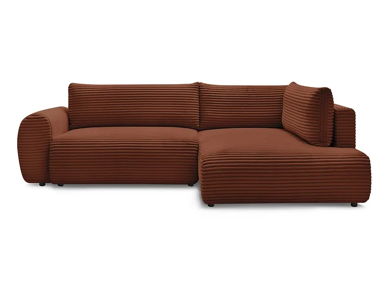 Ecksofa BOBOCHIC LUCIEN Cord-Stoff orange