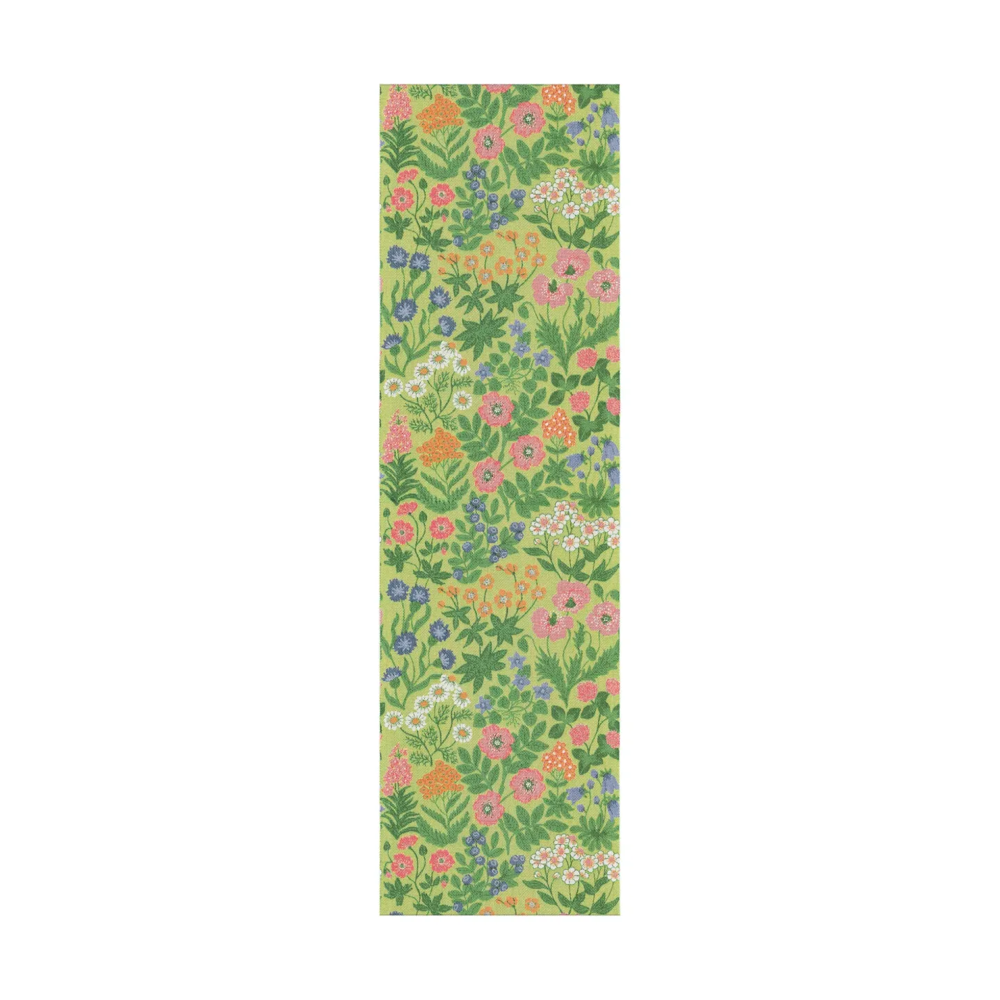 Ekelund Linneväveri Vildblommor Tischläufer 35x120 cm Grün