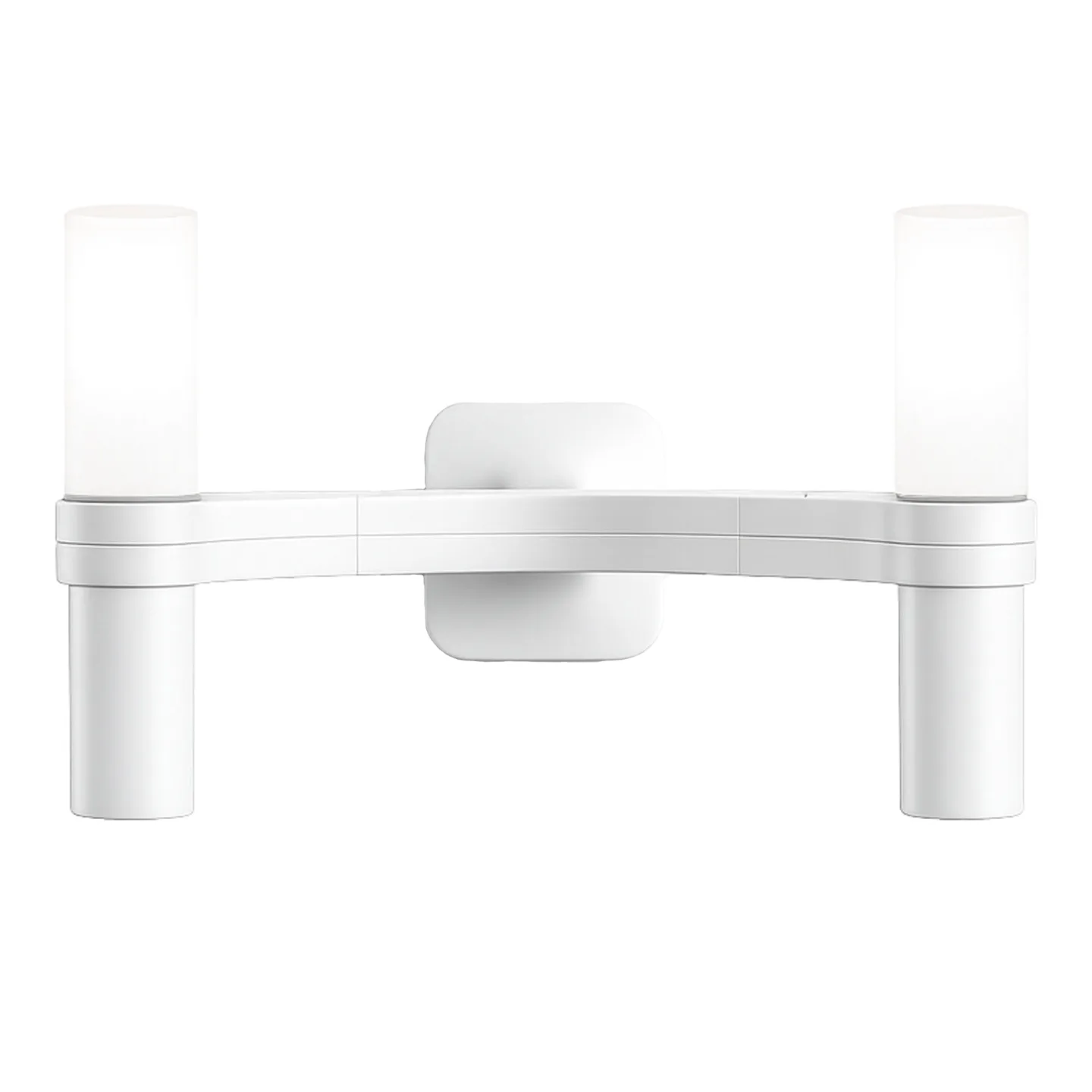 Nemo Lighting - Crown 2 vägglampa vit - Vägglampor - Jehs + Laub - Vit - Glas/Metall