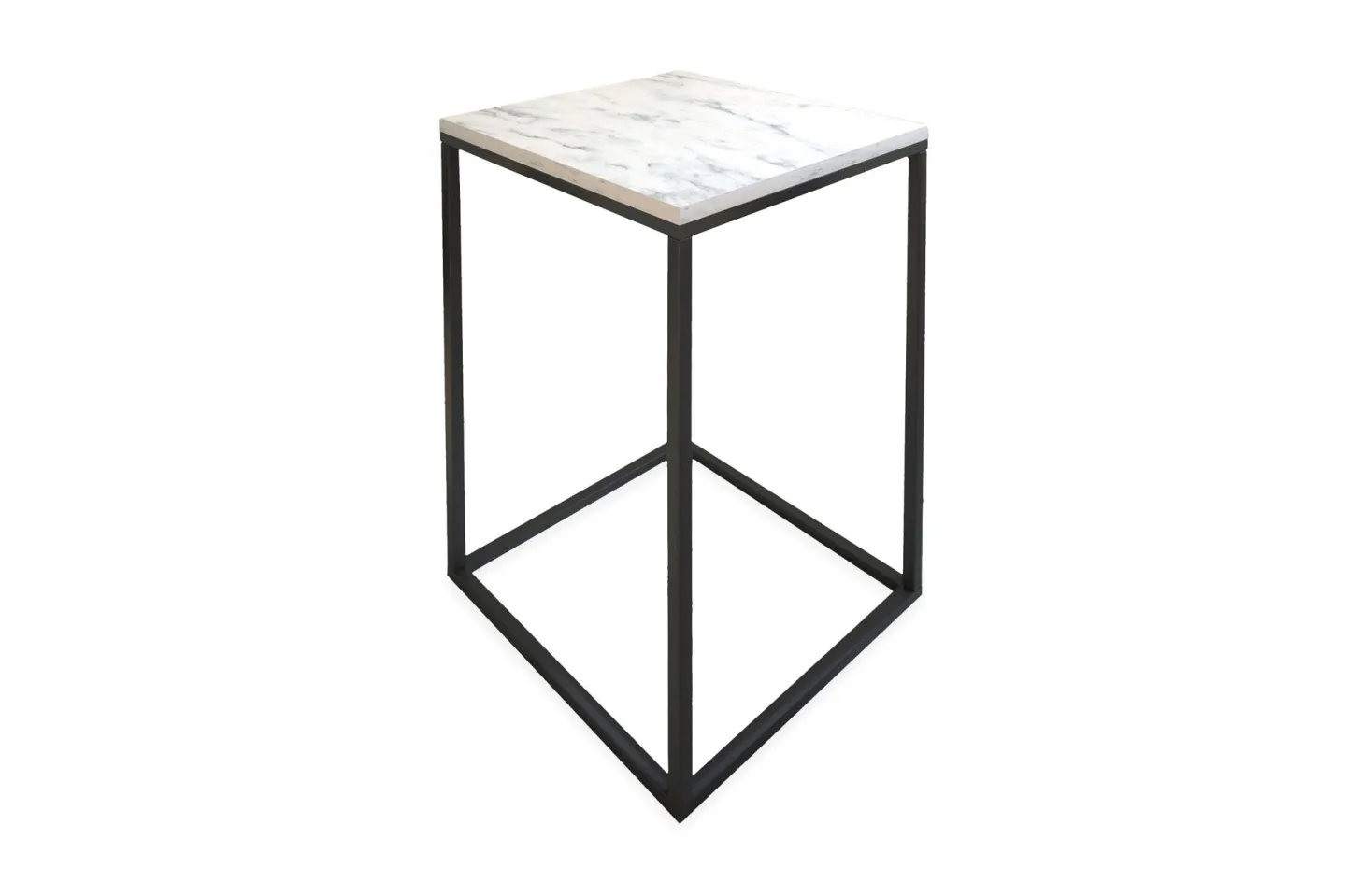 Falan Sidobord 35 cm - Vit/Svart