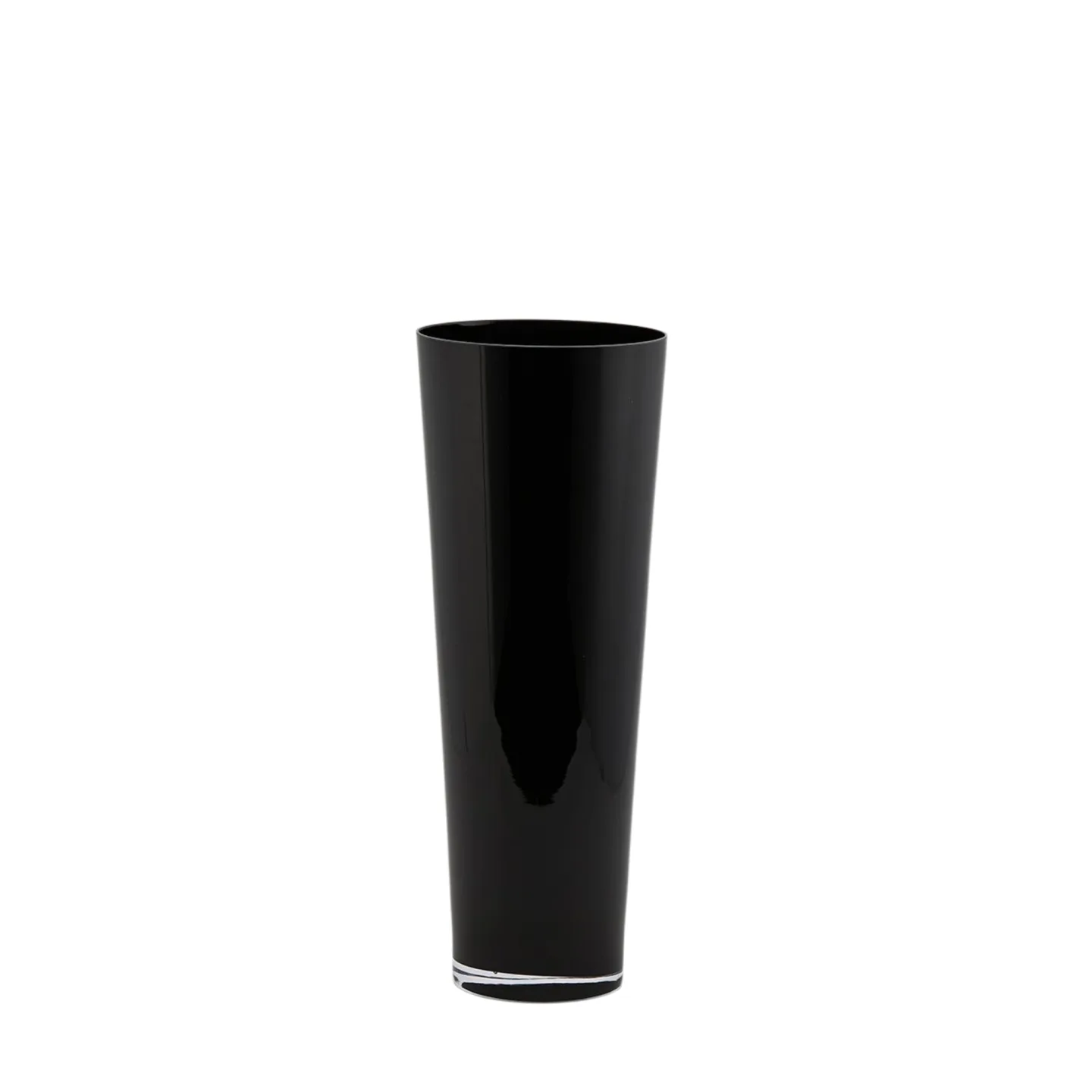 Edg Vase Glas Schwarz H: 50 cm | Schubiger Möbel