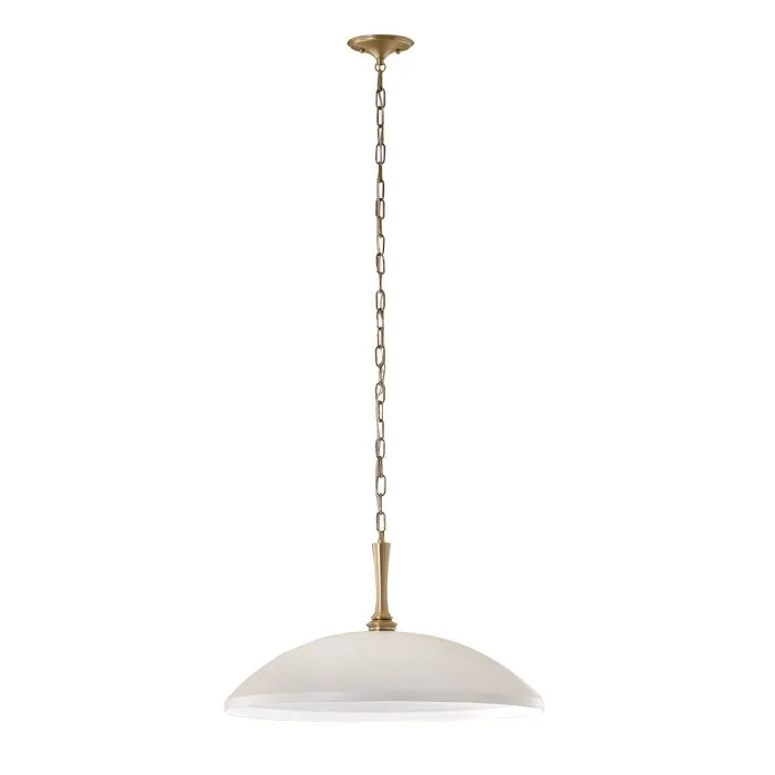 Elstead Lighting - Delarosa Ø50 - Taklampa - Vit/brons