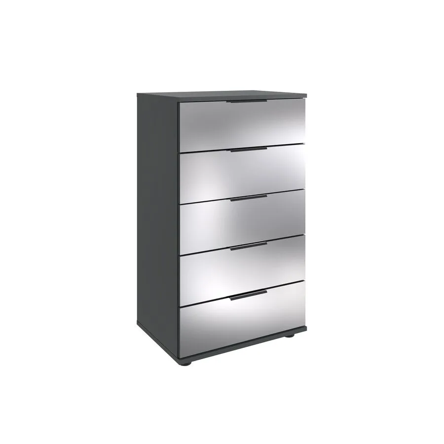 Kommode Metac graphit Holzwerkstoff B 49 H 102 cm