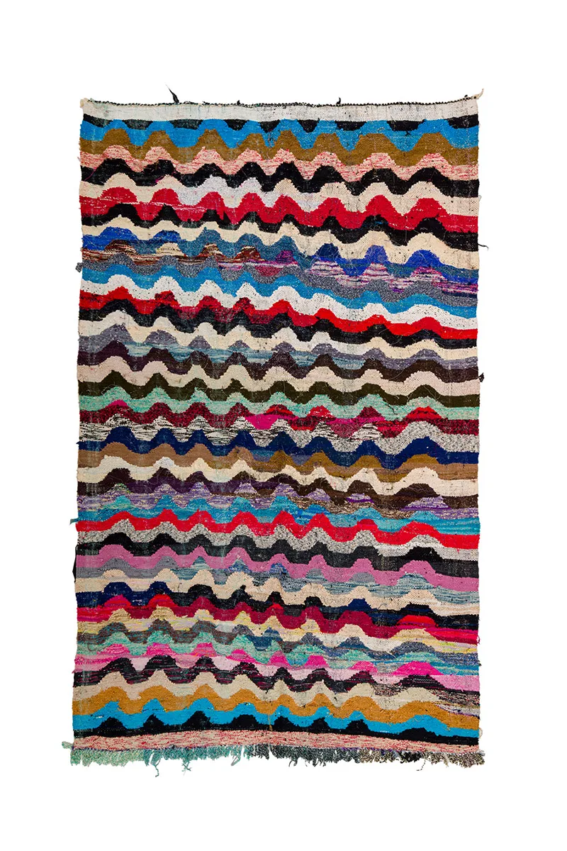 Marokkansk Boucherouite-teppe 170 x 270 cm (Størrelse: 170 x 270 cm)