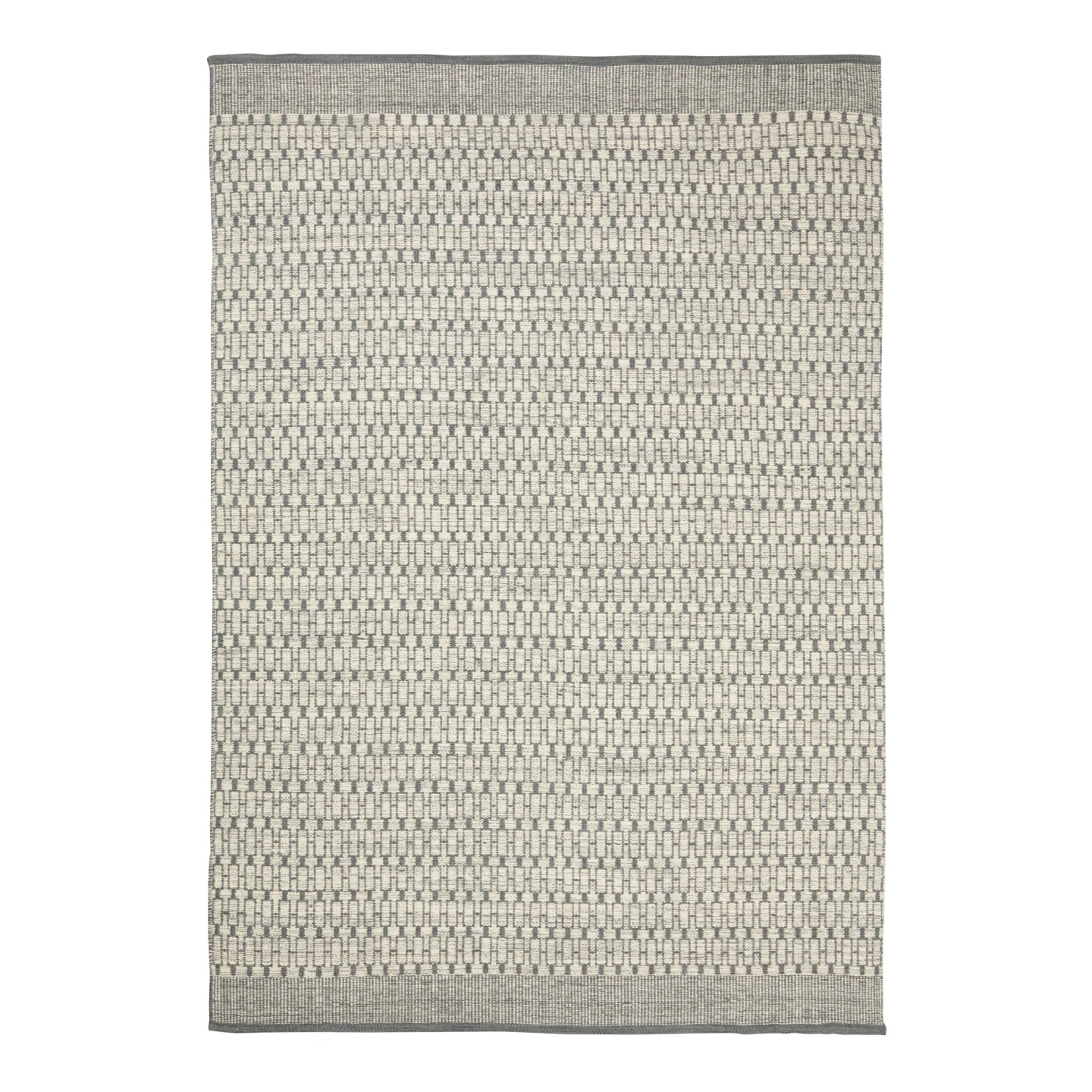 Chhatwal & Jonsson - Mahi Off White /Grey 170X240 cm - Ullmattor - Grå,Vit