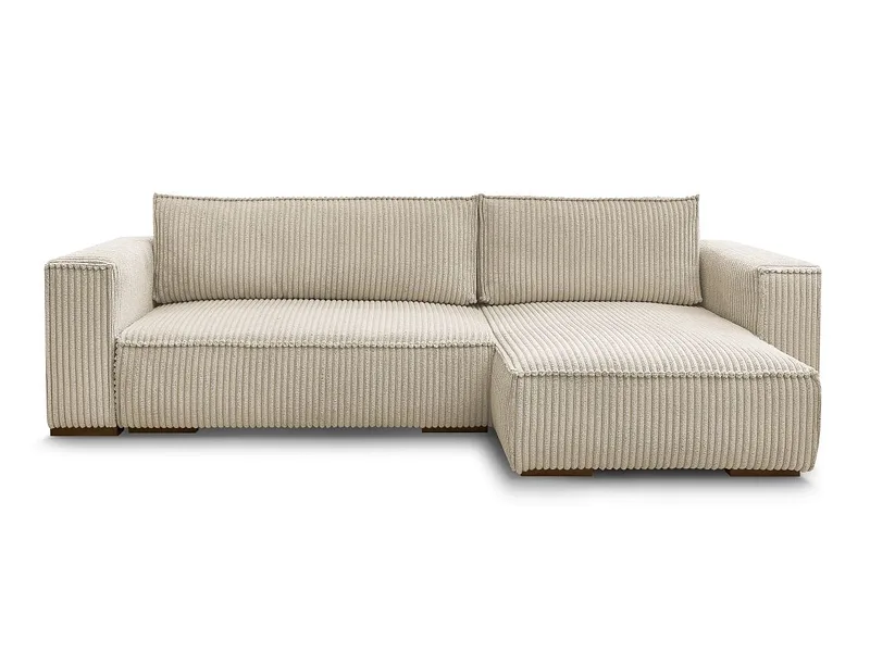 Ecksofa BOBOCHIC CHELSEA Cord-Stoff taupe