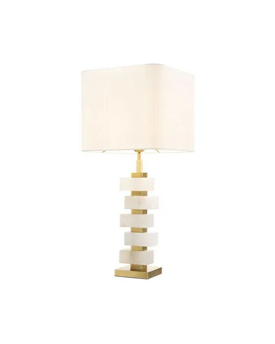 Amber Table Lamp Brass
