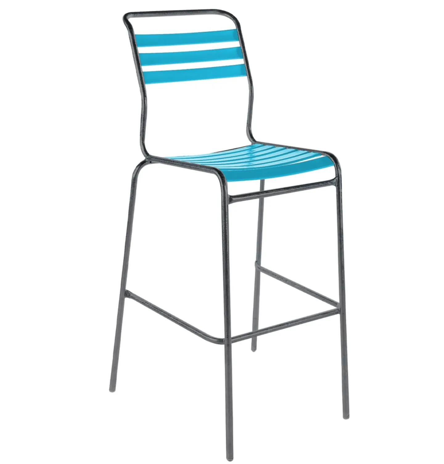 Schaffner Bar-Lättlistuhl Säntis Blau | Schubiger Möbel