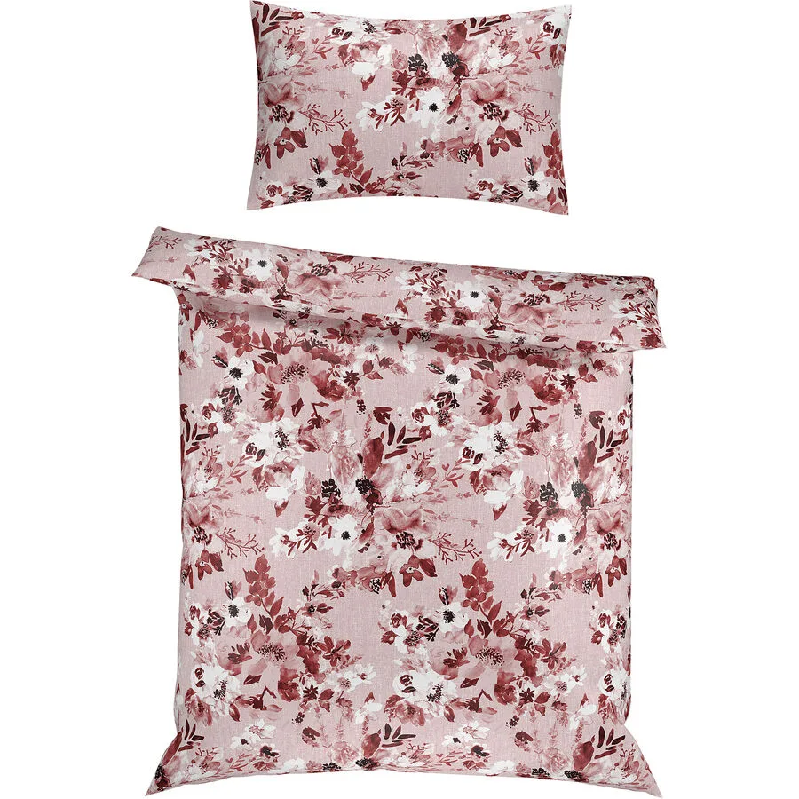 Bettwäschegarnitur Marilu Rosa Baumwolle 160 cm - Farbe: bunt