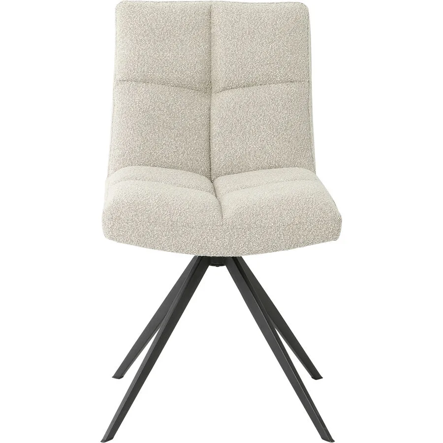 Stuhl Darvid beige Polyester/Metall