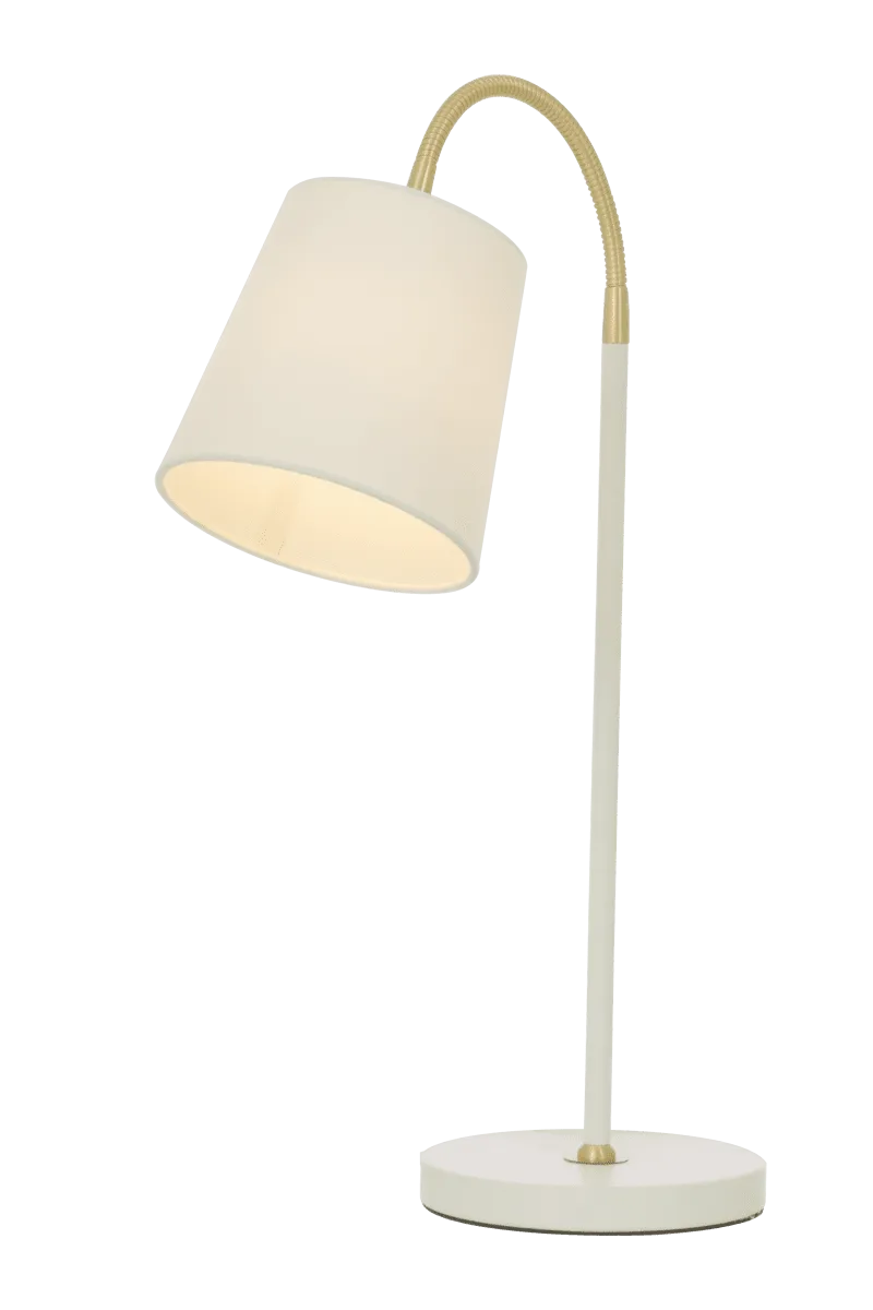 Aneta Lighting - Ljusdal 50cm - Skrivbordslampa - Vit