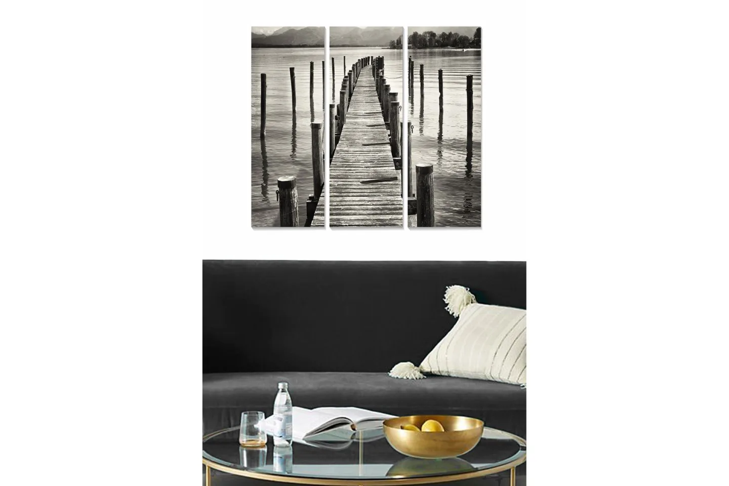 Canvastavla Scenic 3-pack Flerfärgad - 20x50 cm