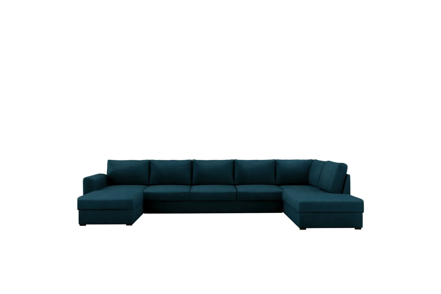 Taberk Bäddsoffa med Divan och Schäslong 5-sits - Marinblå