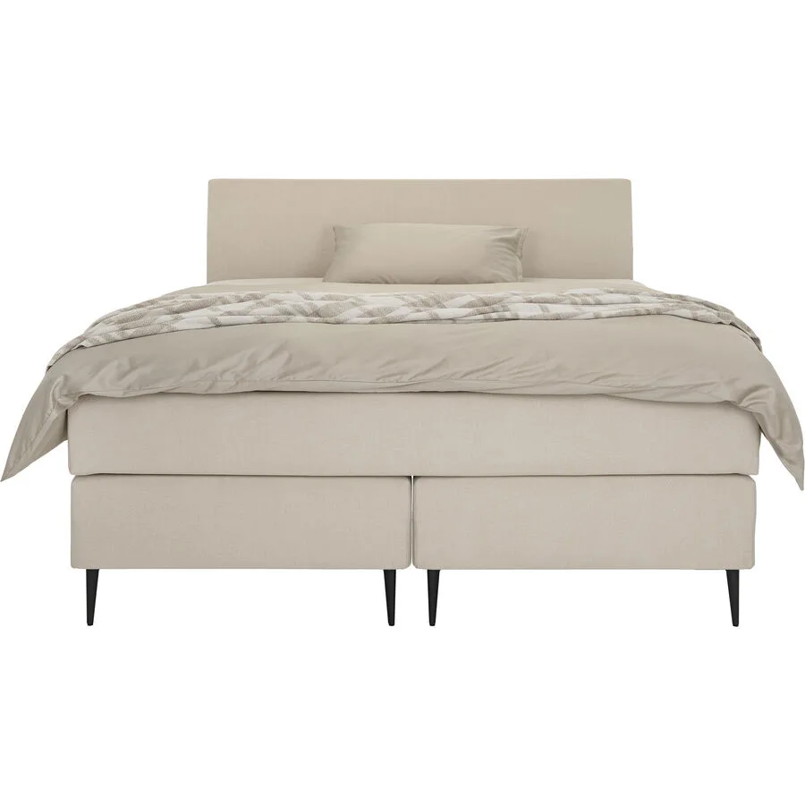 Boxspringbett President Beige Stoff 180 x 200 cm