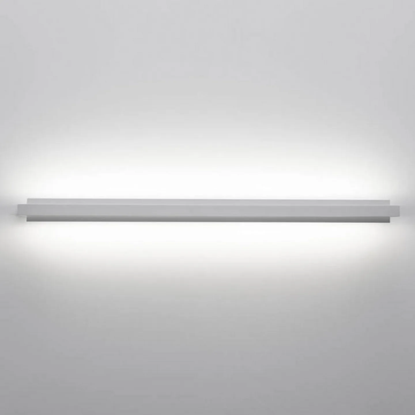 Tablet W1 LED-Wandleuchte, Breite 66 cm, weiß - Stilnovo - Wohnzimmer - Modern - Metall - Eckig
