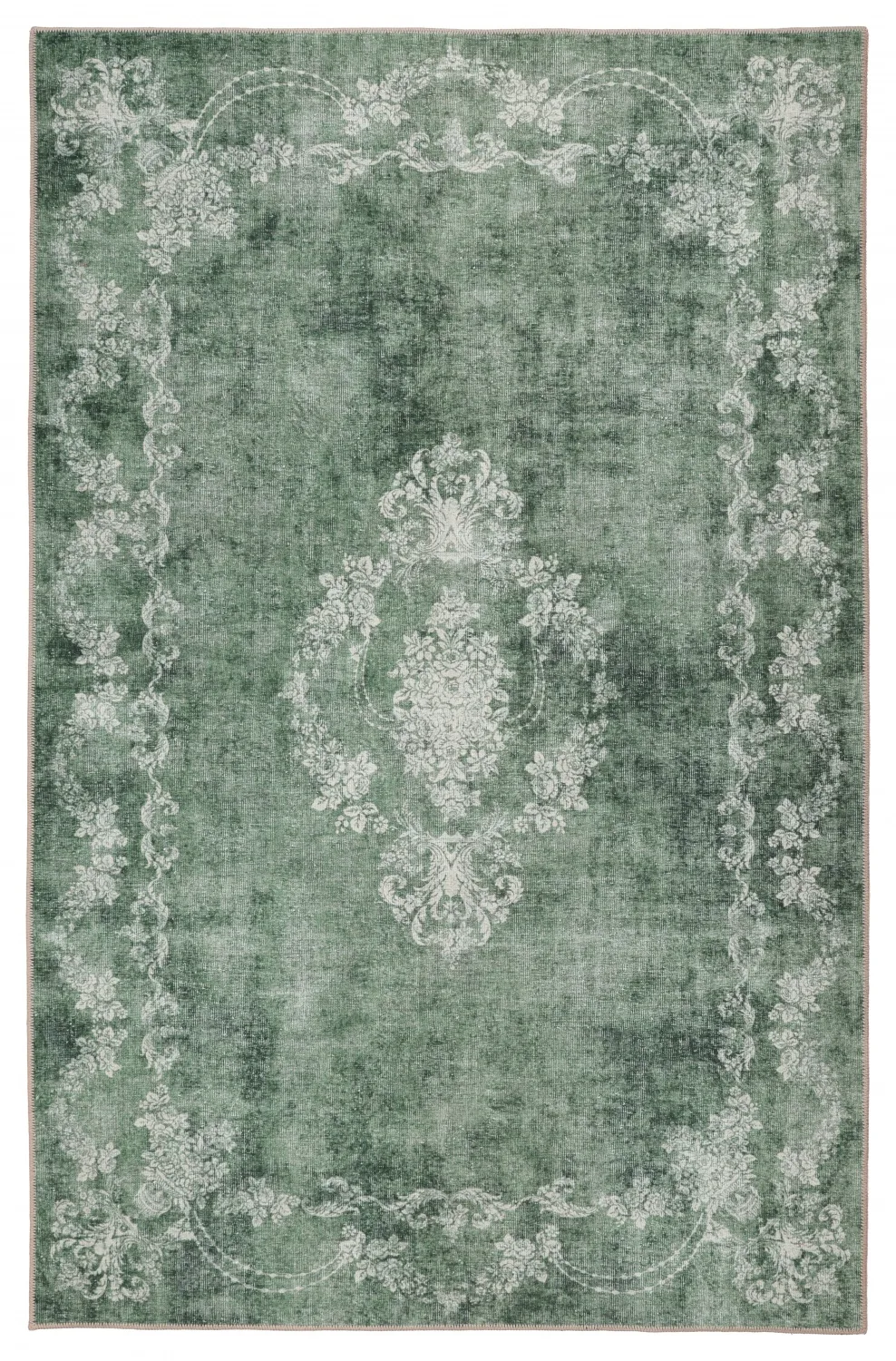 Flatvevd teppe - Taknis (grønn) (Størrelse: 230 x 340 cm)