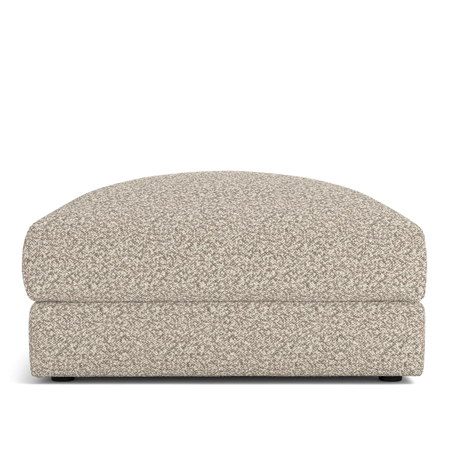 NOGA - Pavarotti Ottoman Vellus 03 Fixed Upholstery - Fotpallar - Dun/Metall/Trä/Skum