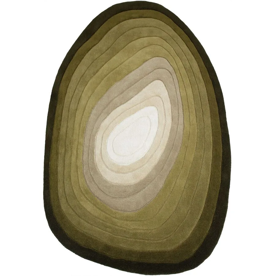 Teppich Palvina Grün 100% Wolle 200 x 290 cm