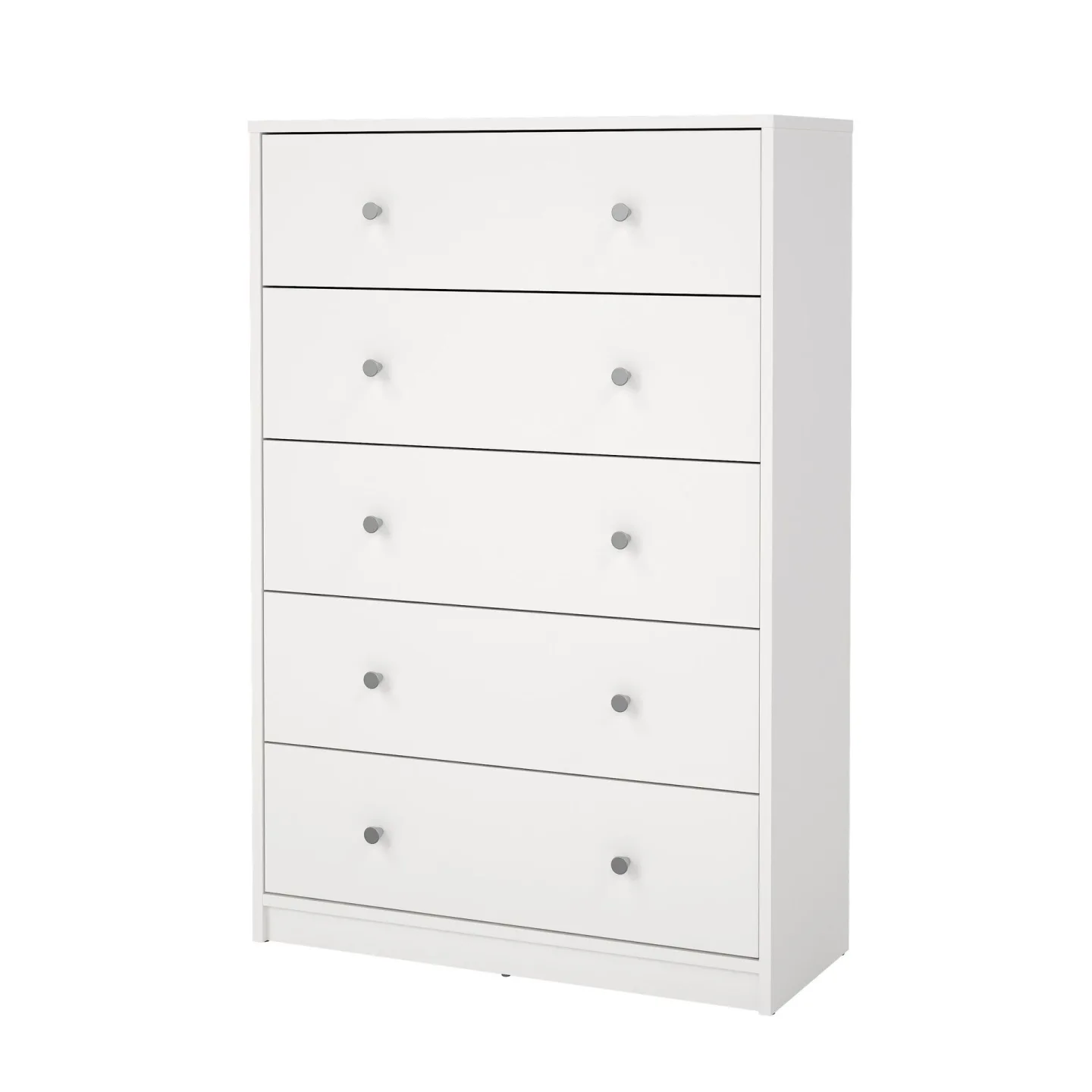 Renor Byrå med 5 lådor Vit 72x30x108 cm -