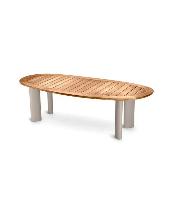 Free Form spisebord natural teak