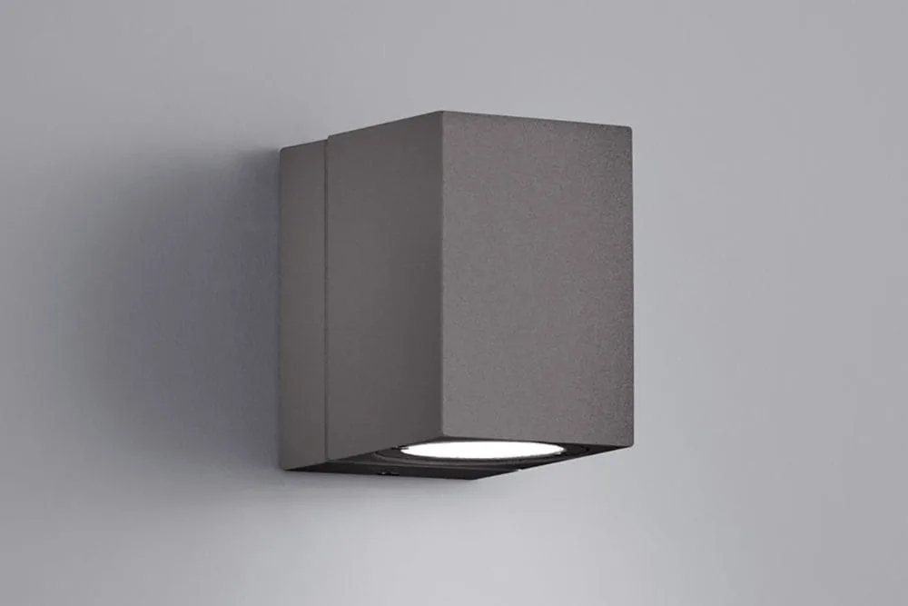 Tiber LED Vägglampa antracit - Vit